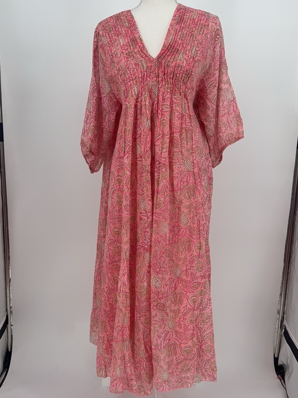 Dolma Skye Cotton Midi Dress in Coral size XL NWOT - Picture 3 of 7